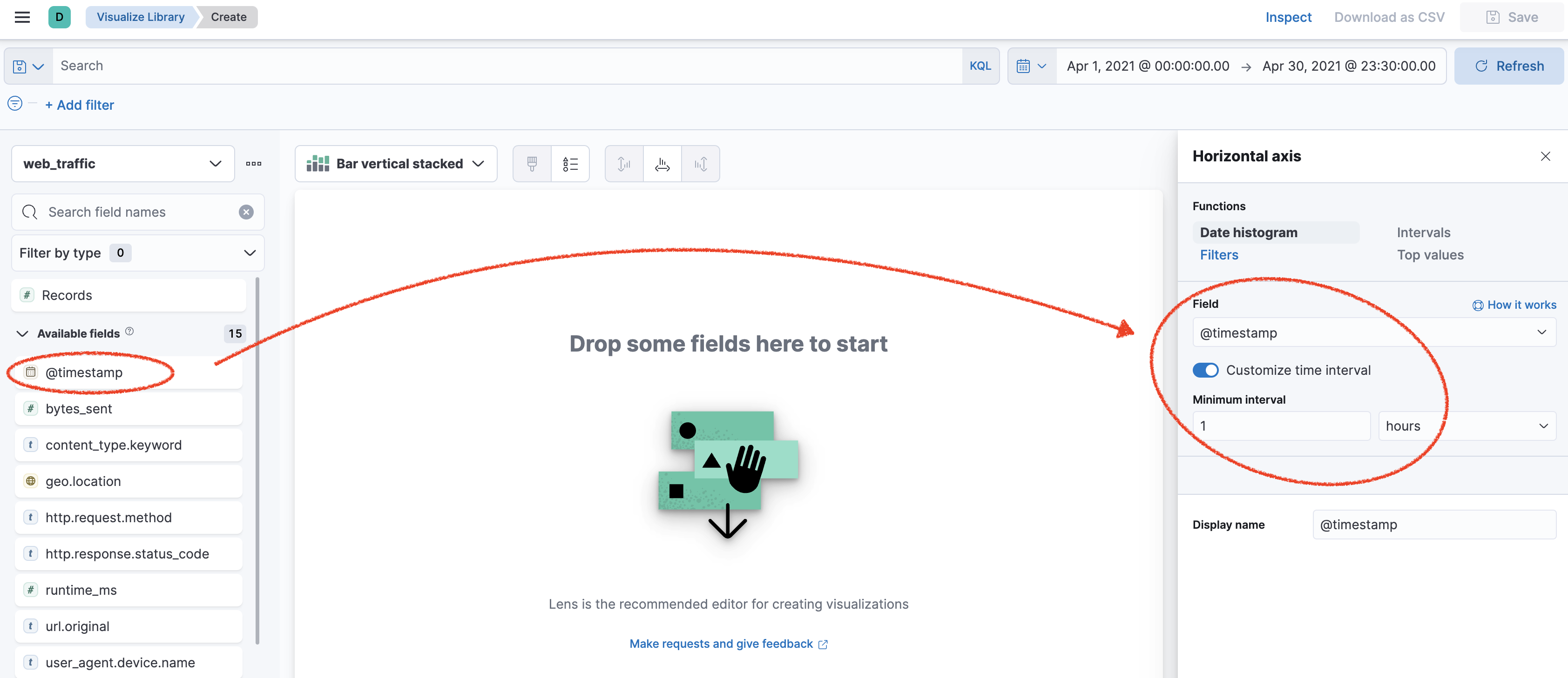 "Drag and drop timestamp"