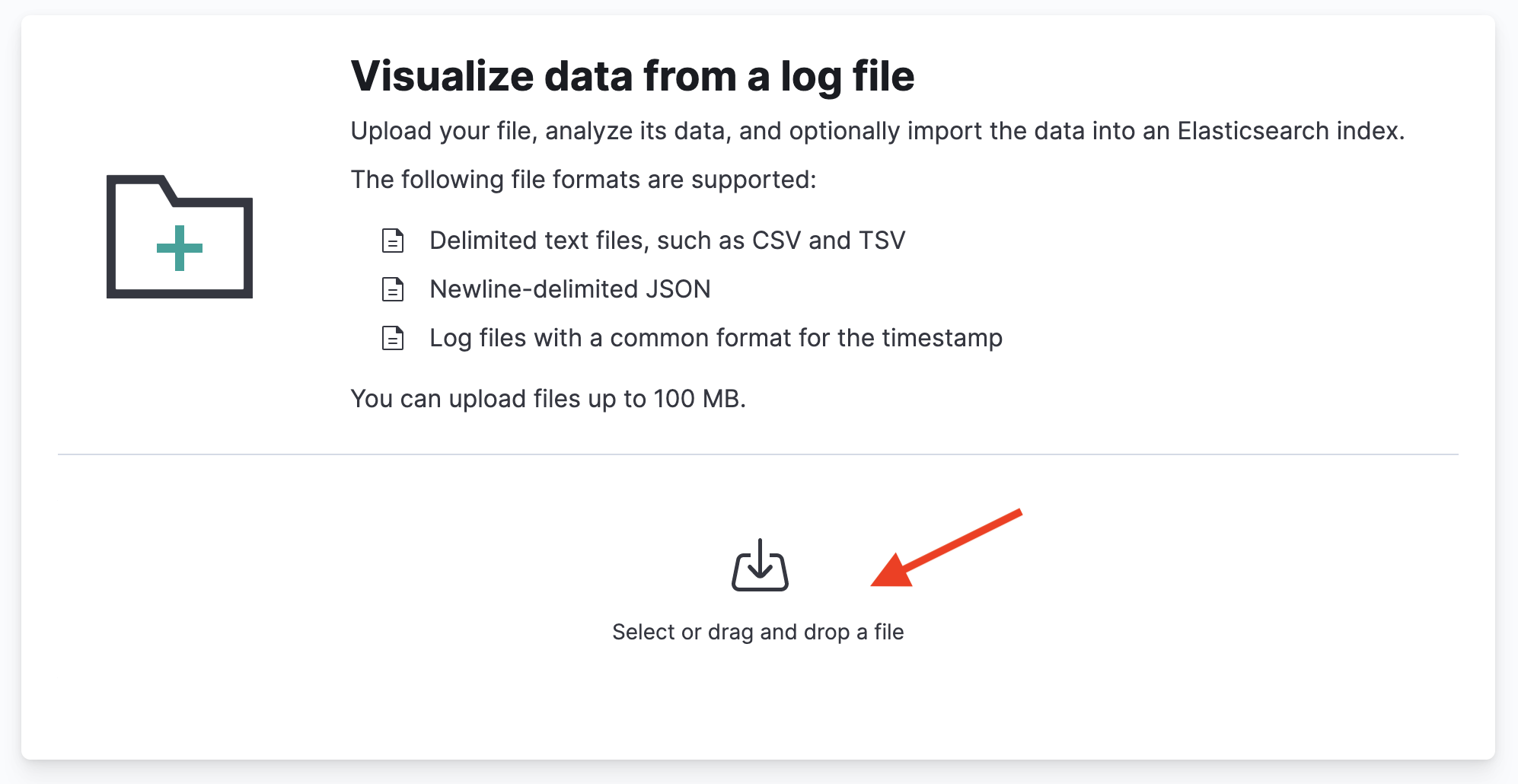 "Select a file"